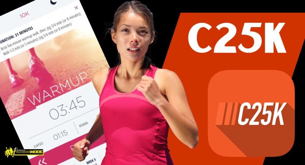 Woman running using the C25K (Couch to 5K) app, C25K (Couch to 5K): A Gradual Journey for Running Beginners, 10 best fitness apps